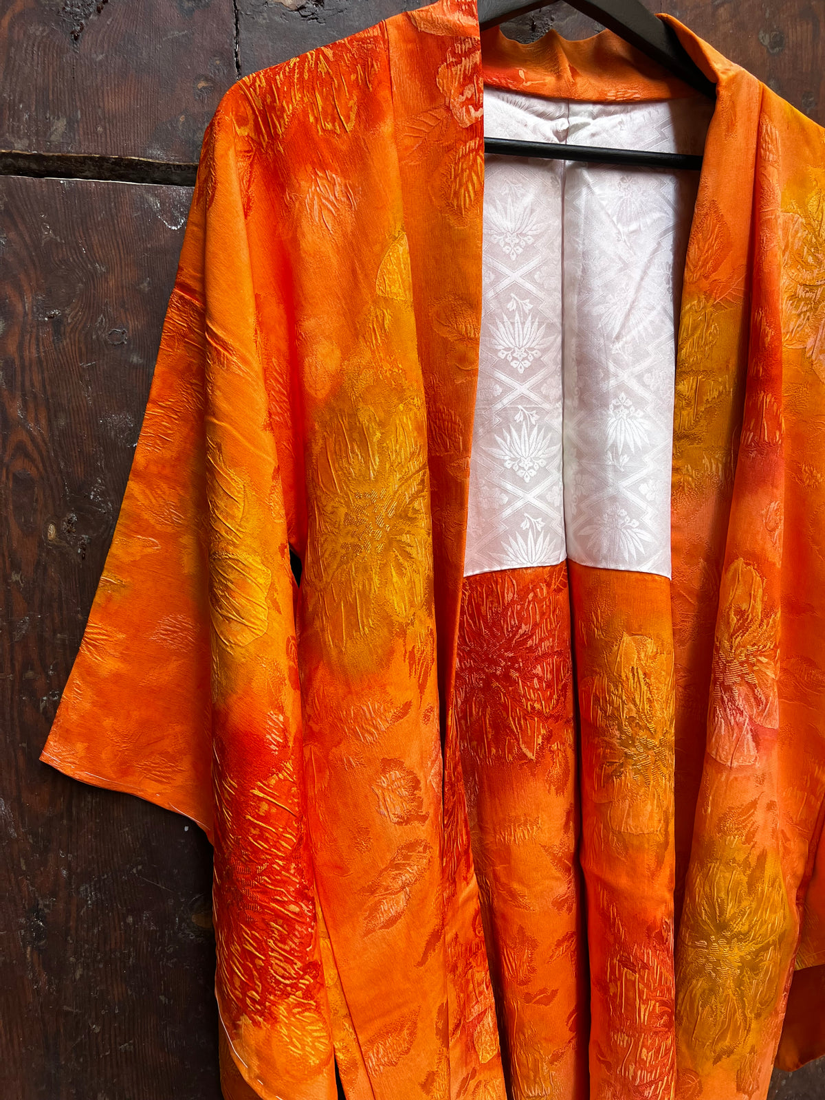 CHAQUETA HAORI VINTAGE DE SEDA・KAGEROU 陽炎