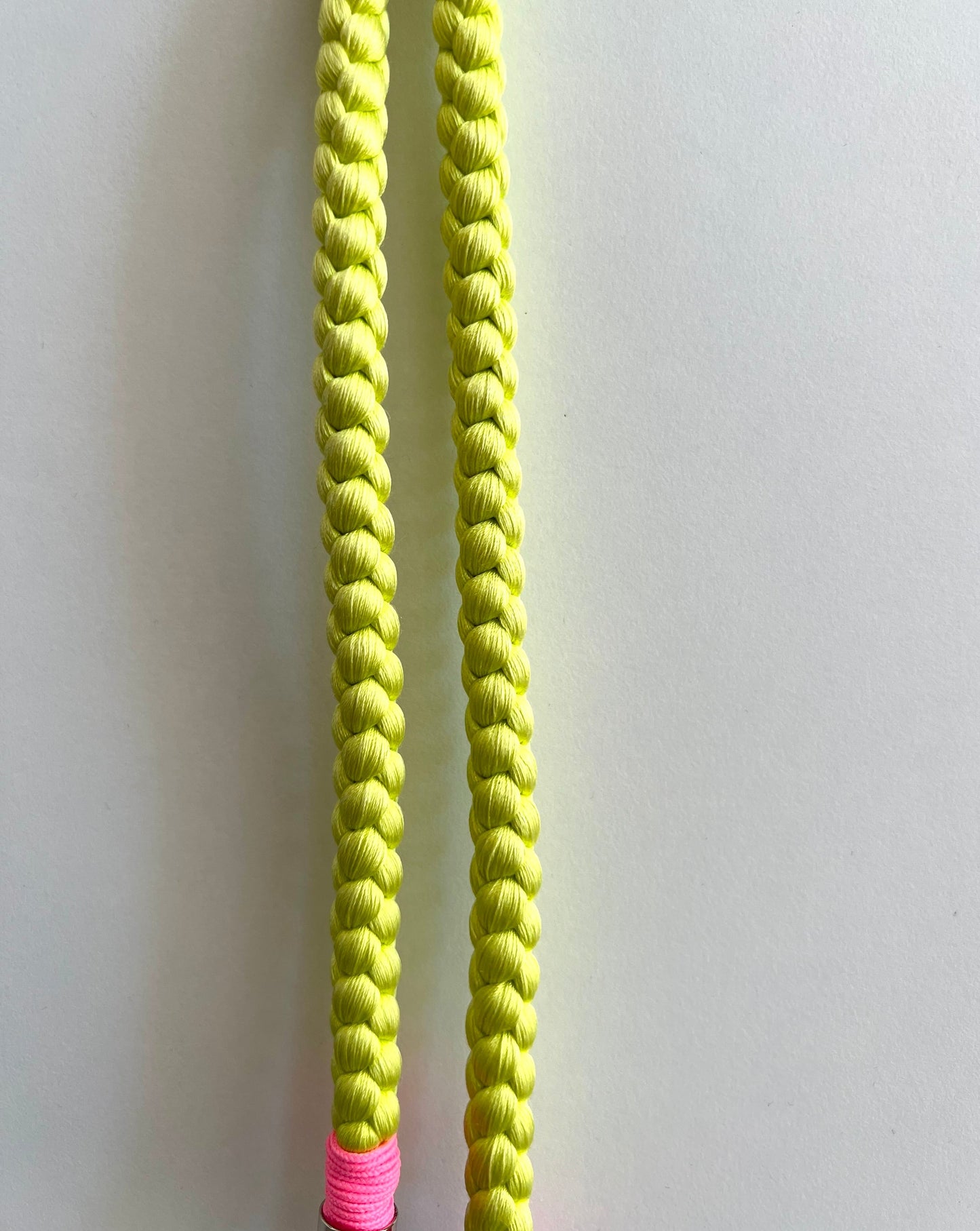 UPCYCLED OBI-JIME PHONE STRAP・NEON YELLOW ネオン黄色