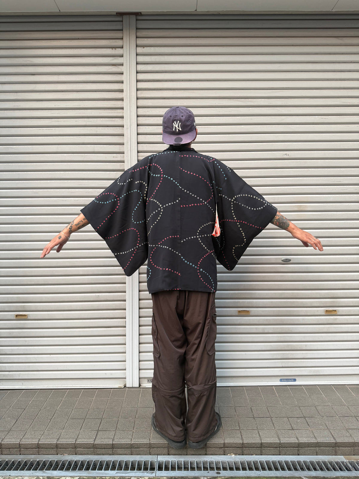 Vintage Partial Shibori Silk Haori Jacket · HOSHIMEGURI・星巡り
