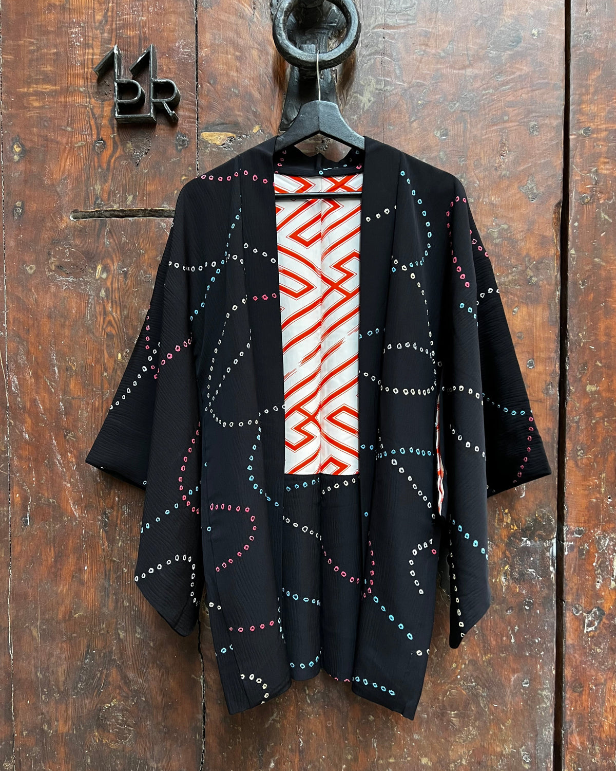 Vintage Partial Shibori Silk Haori Jacket · HOSHIMEGURI 星巡り