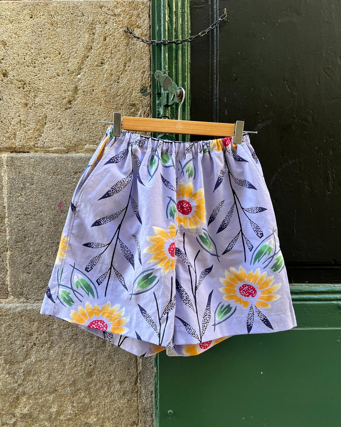 Upcycled Yukata Cotton Shorts · HIMAWARI ひまわり
