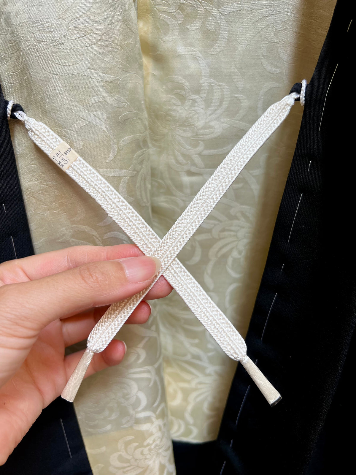 CHAQUETA HAORI VINTAGE DE SEDA・KINSEN 金扇