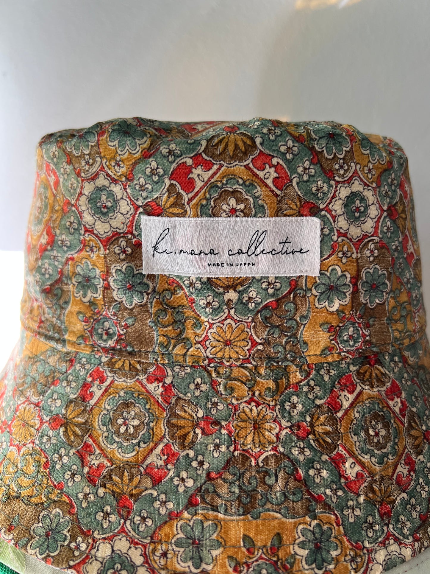 UPCYCLED KIMONO BUCKET HAT・KARAHANA 唐花