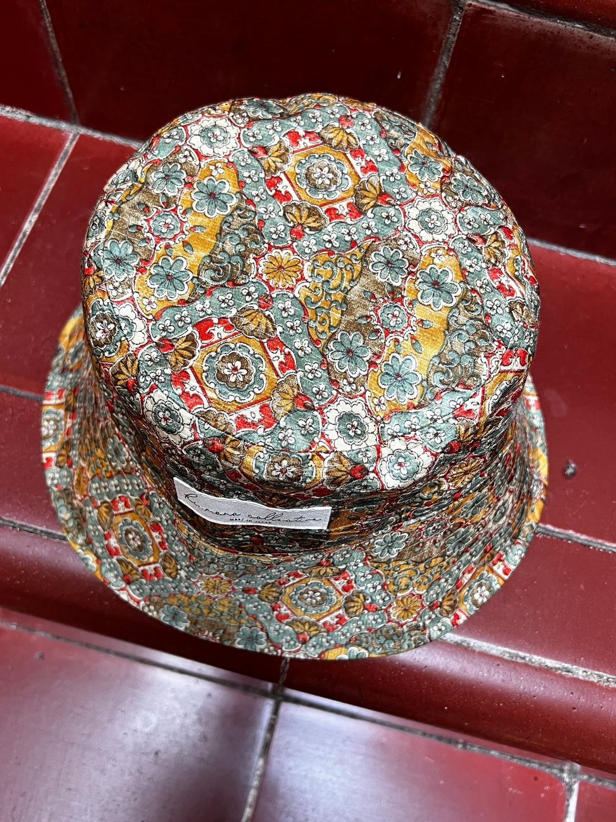 UPCYCLED KIMONO BUCKET HAT・KARAHANA 唐花