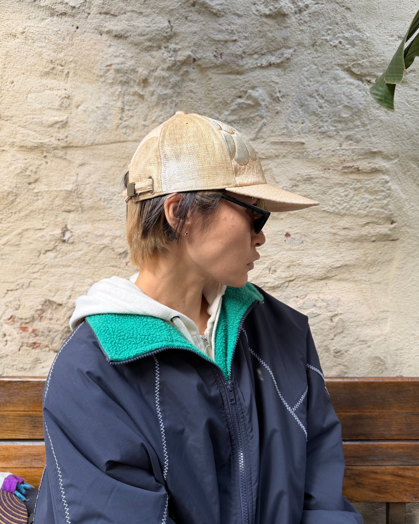 UPCYCLED OBI BASEBALL CAP・HANA 華