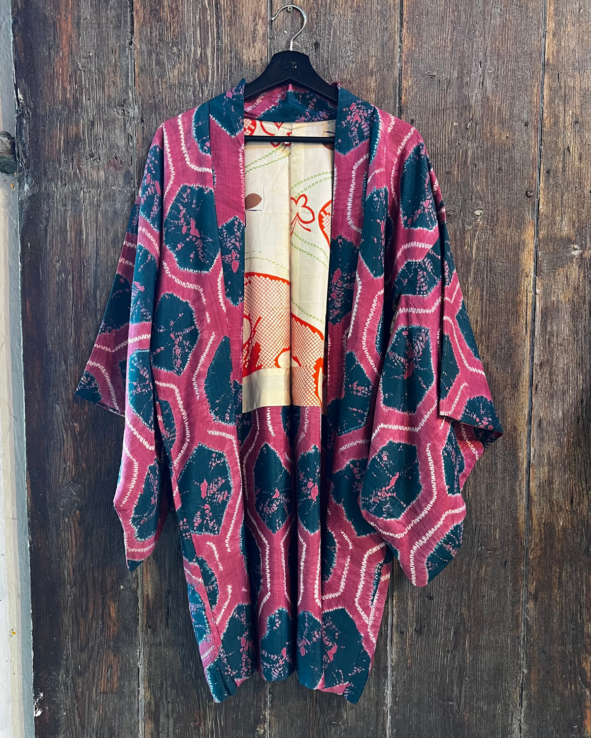 Vintage Silk Haori Jacket・BENISUI・紅翠
