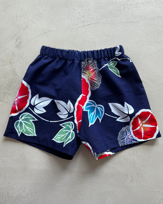 Upcycled Cotton Shorts 2-3 year old・ASAGAO あさがお