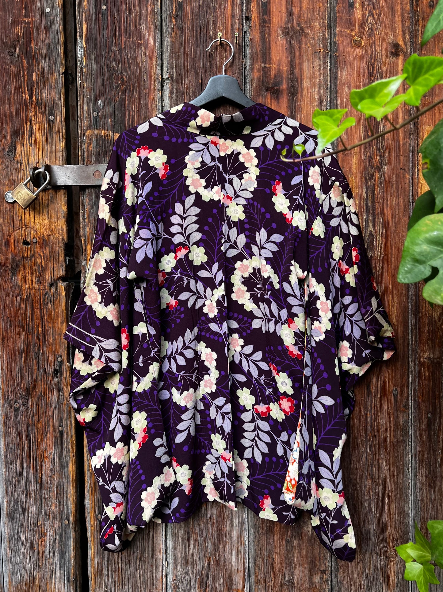 Vintage Silk Haori Jacket・HANA KANMURI・花冠