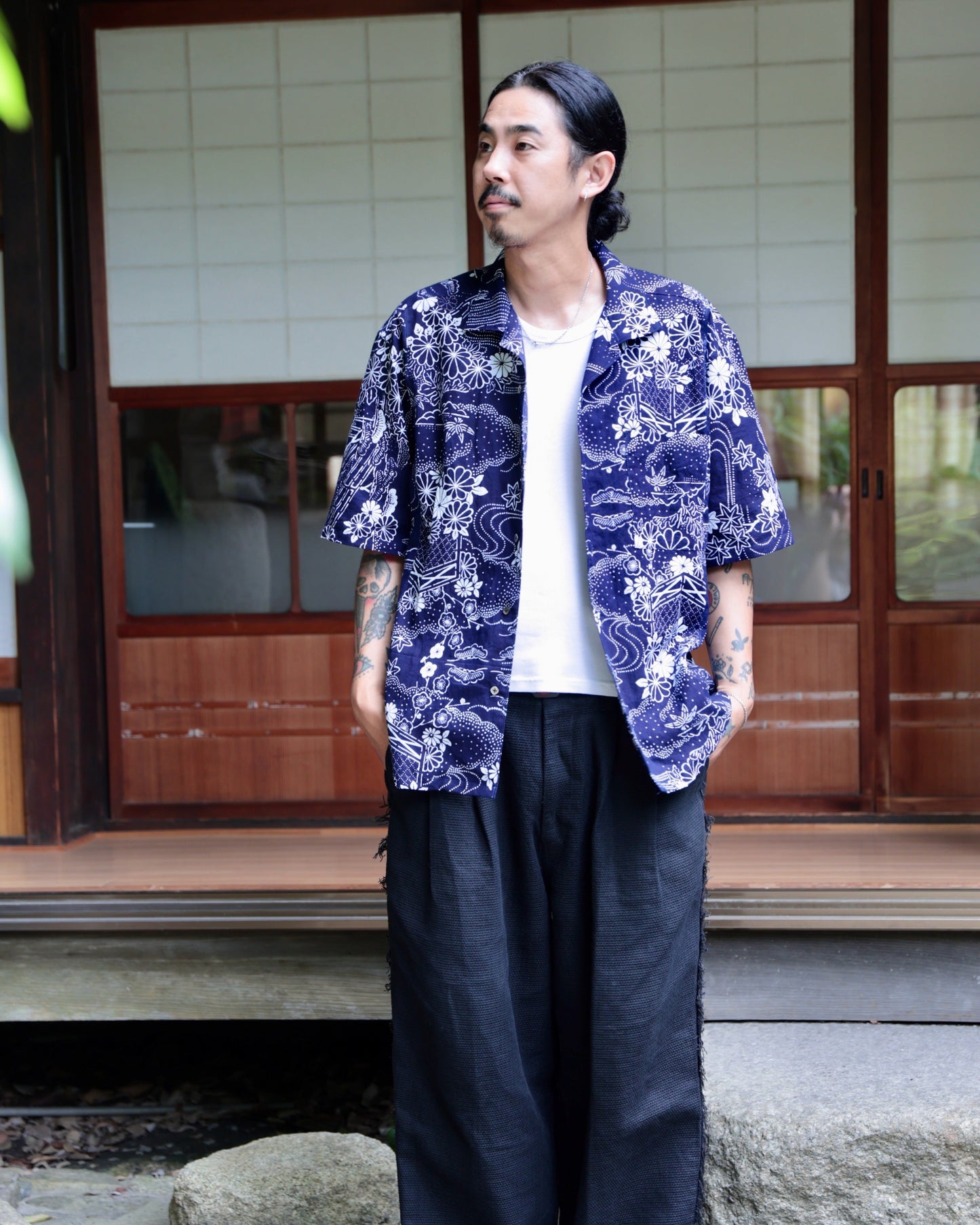 Yukata Aloha Shirt・NATSU NO YORU 夏の夜