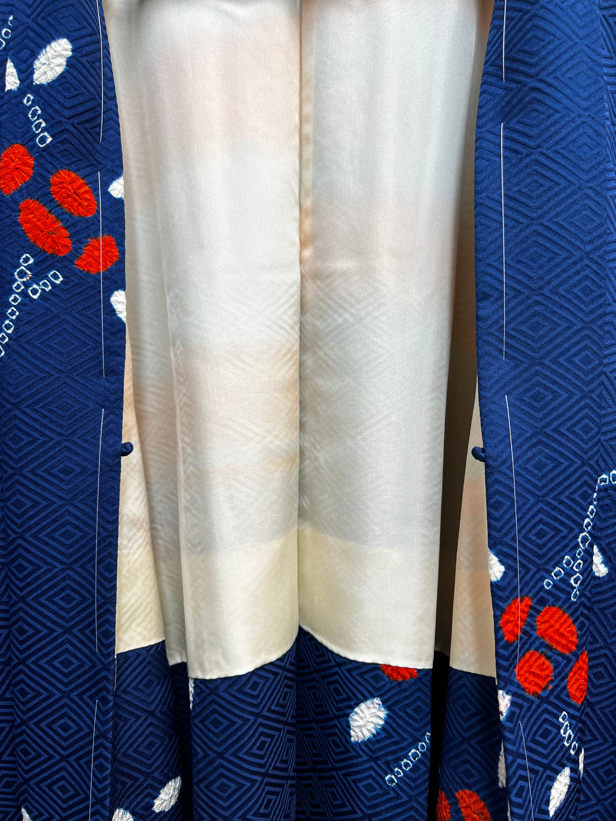 Vintage Partial Shibori Silk Haori Jacket · AIKOMACHI・藍小町