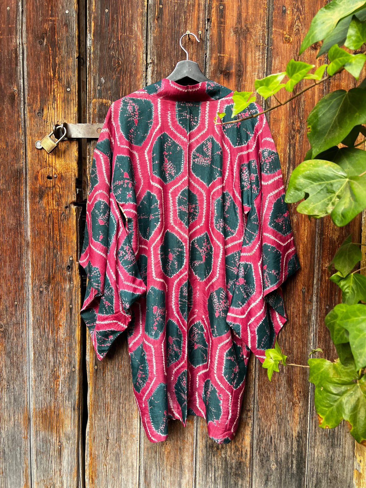 Vintage Silk Haori Jacket・BENISUI・紅翠