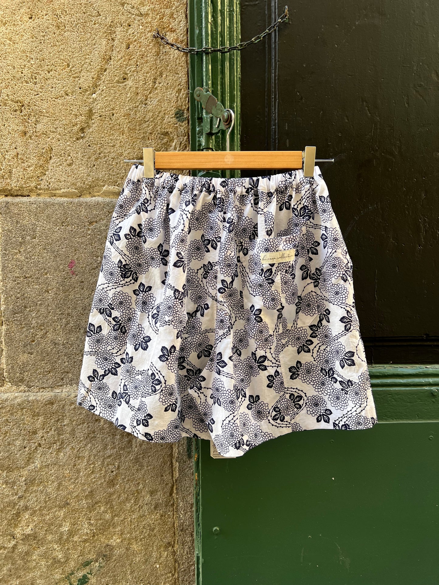 Upcycled Yukata Cotton Shorts · NATSU NO YORU 夏の夜