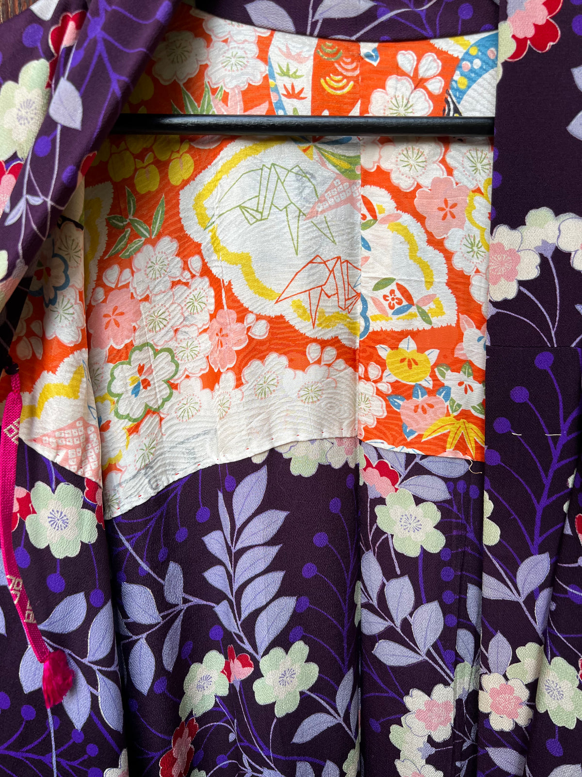 Vintage Silk Haori Jacket・HANA KANMURI・花冠
