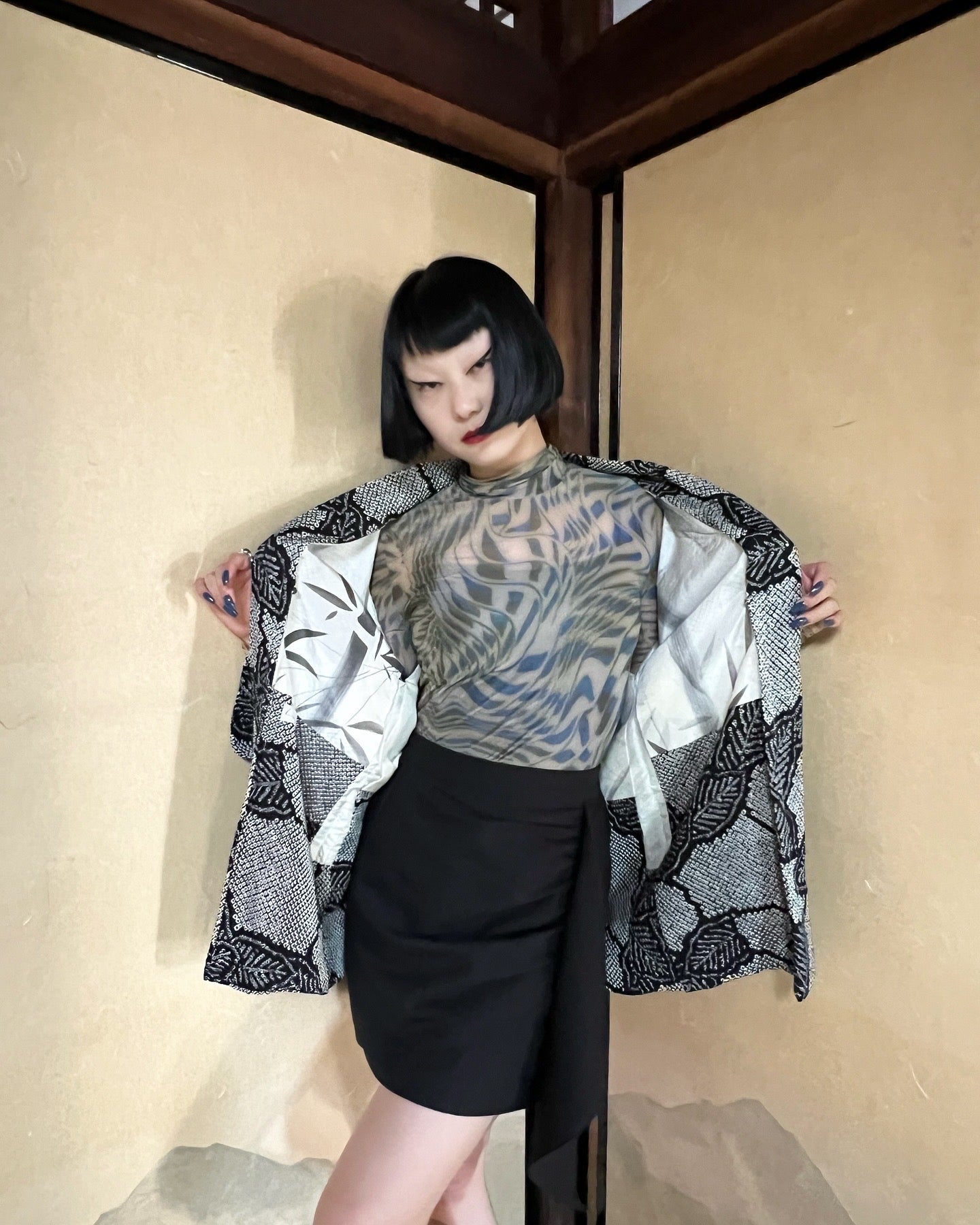 SHIBORI HAORI・KOKUYŌ 黒葉