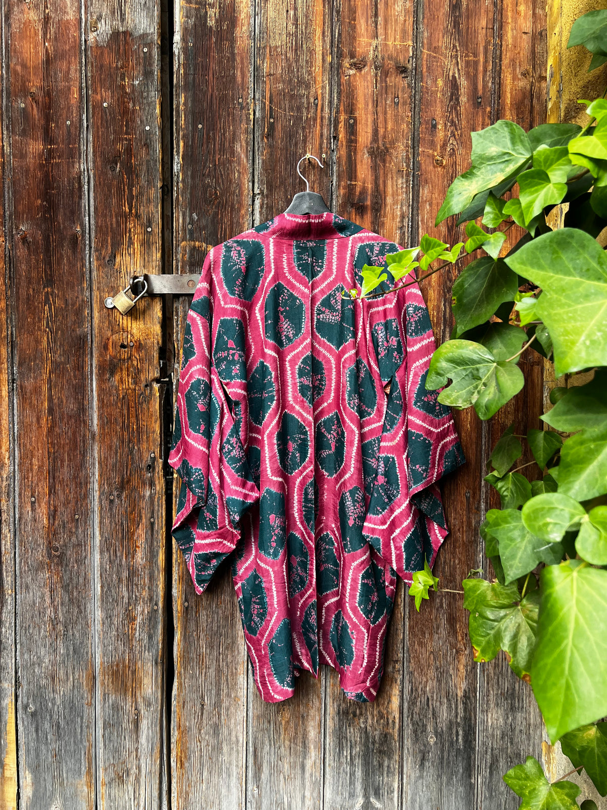 Vintage Silk Haori Jacket・BENISUI・紅翠