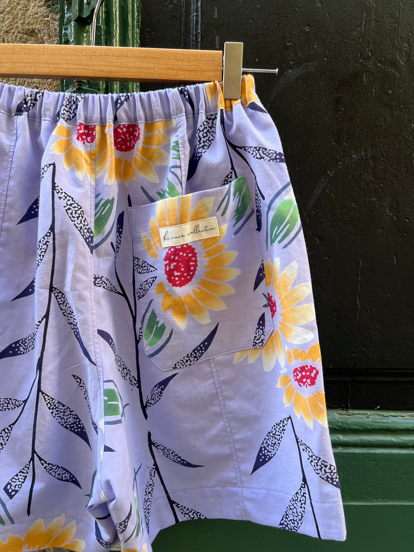 Upcycled Yukata Cotton Shorts · HIMAWARI ひまわり