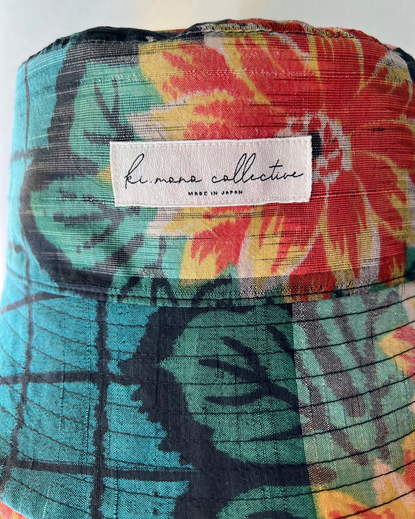 UPCYCLED KIMONO BUCKET HAT・HIMAWARI ひまわり