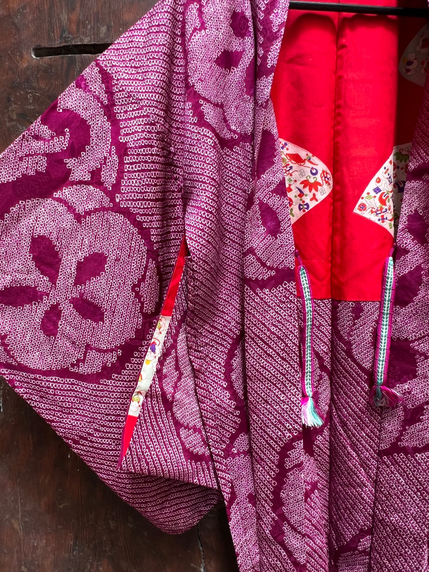 Antique Shibori Haori・Purple  BUDOU AME ぶどう飴