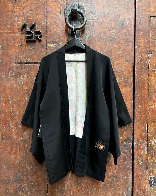 CHAQUETA HAORI VINTAGE DE SEDA・Kaho 花宝 / Tesoro Floral