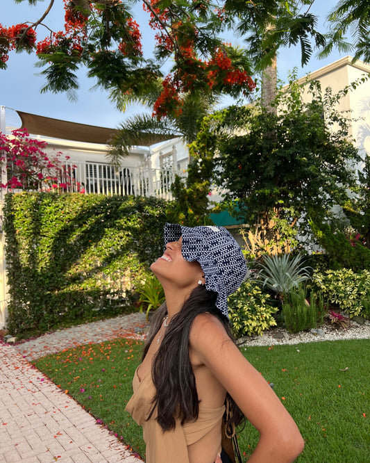 UPCYCLED YUKATA SUMMER HAT・GEO