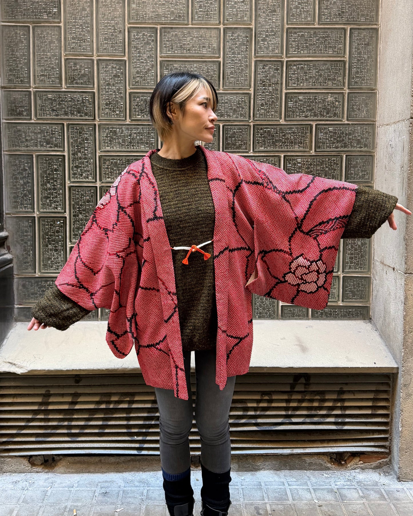 SHIBORI HAORI・TSUBAKI 椿