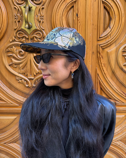 UPCYCLED OBI BASEBALL CAP・KIRAKIRA キラキラ