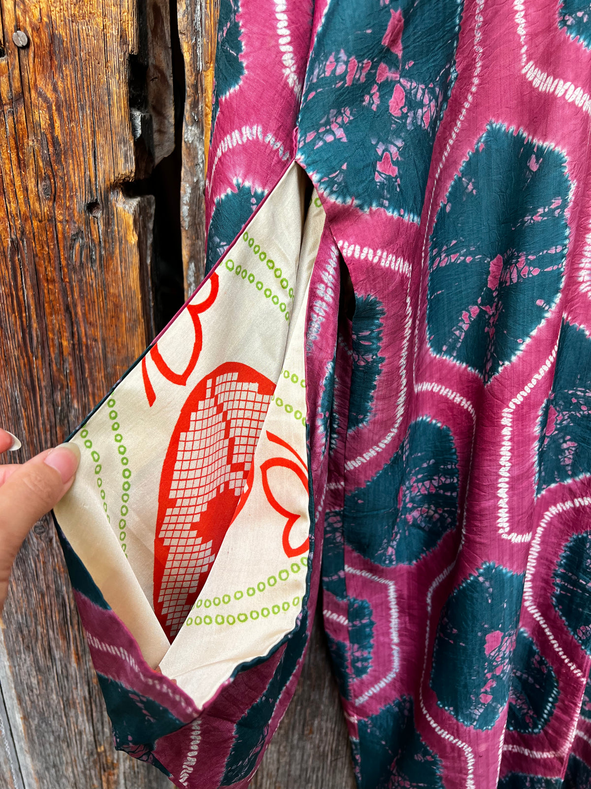 Vintage Silk Haori Jacket・BENISUI・紅翠