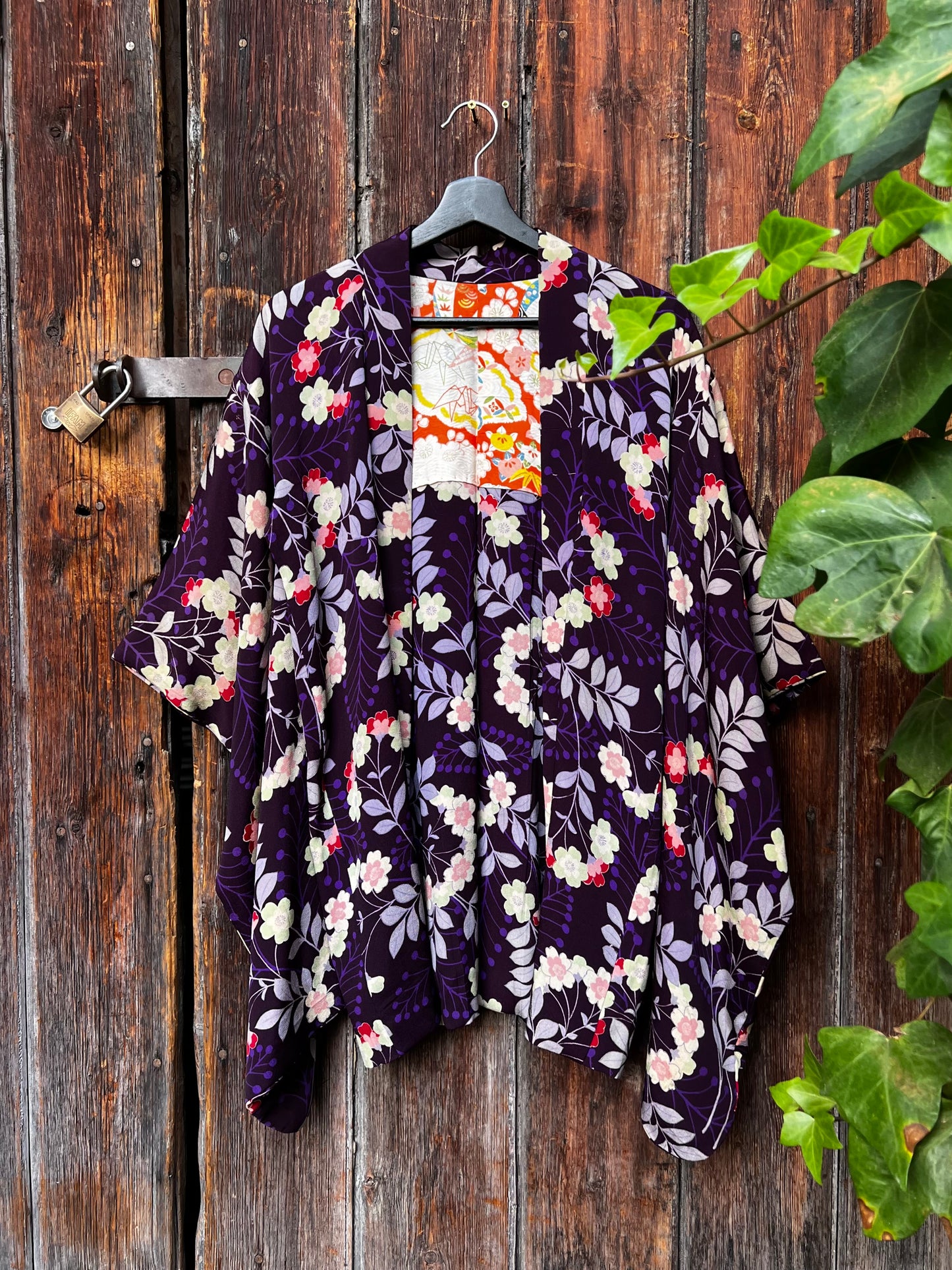 Vintage Silk Haori Jacket・HANA KANMURI・花冠