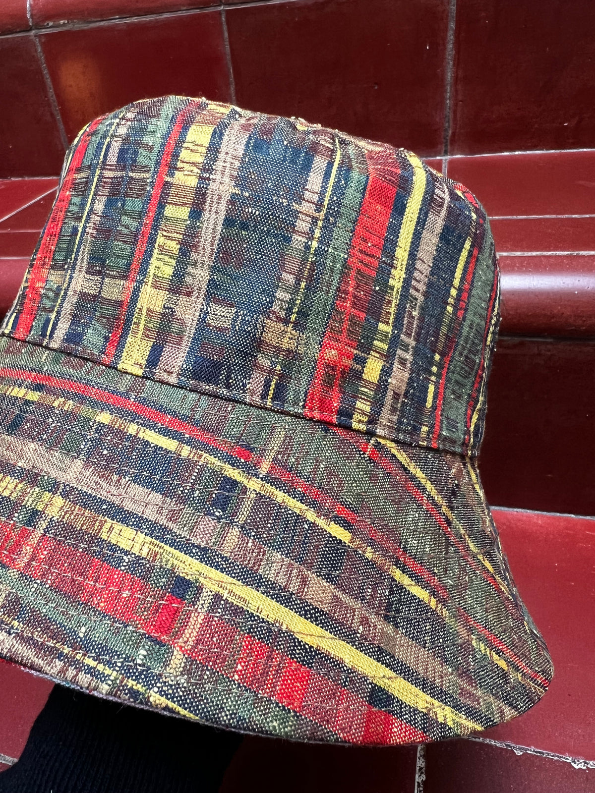 UPCYCLED KIMONO BUCKET HAT・FRUIT PUNCH フルーツポンチ