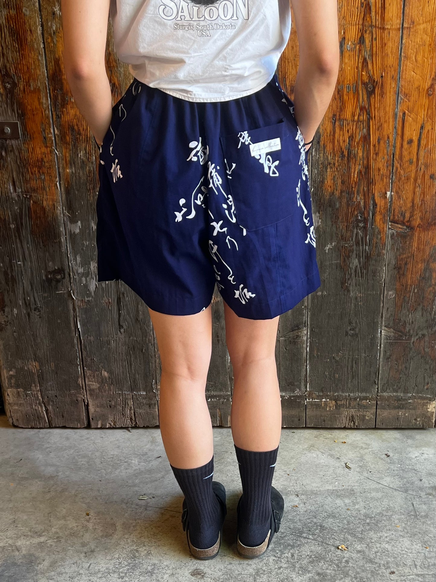 Upcycled Yukata Cotton Shorts ・BUSHI 武士