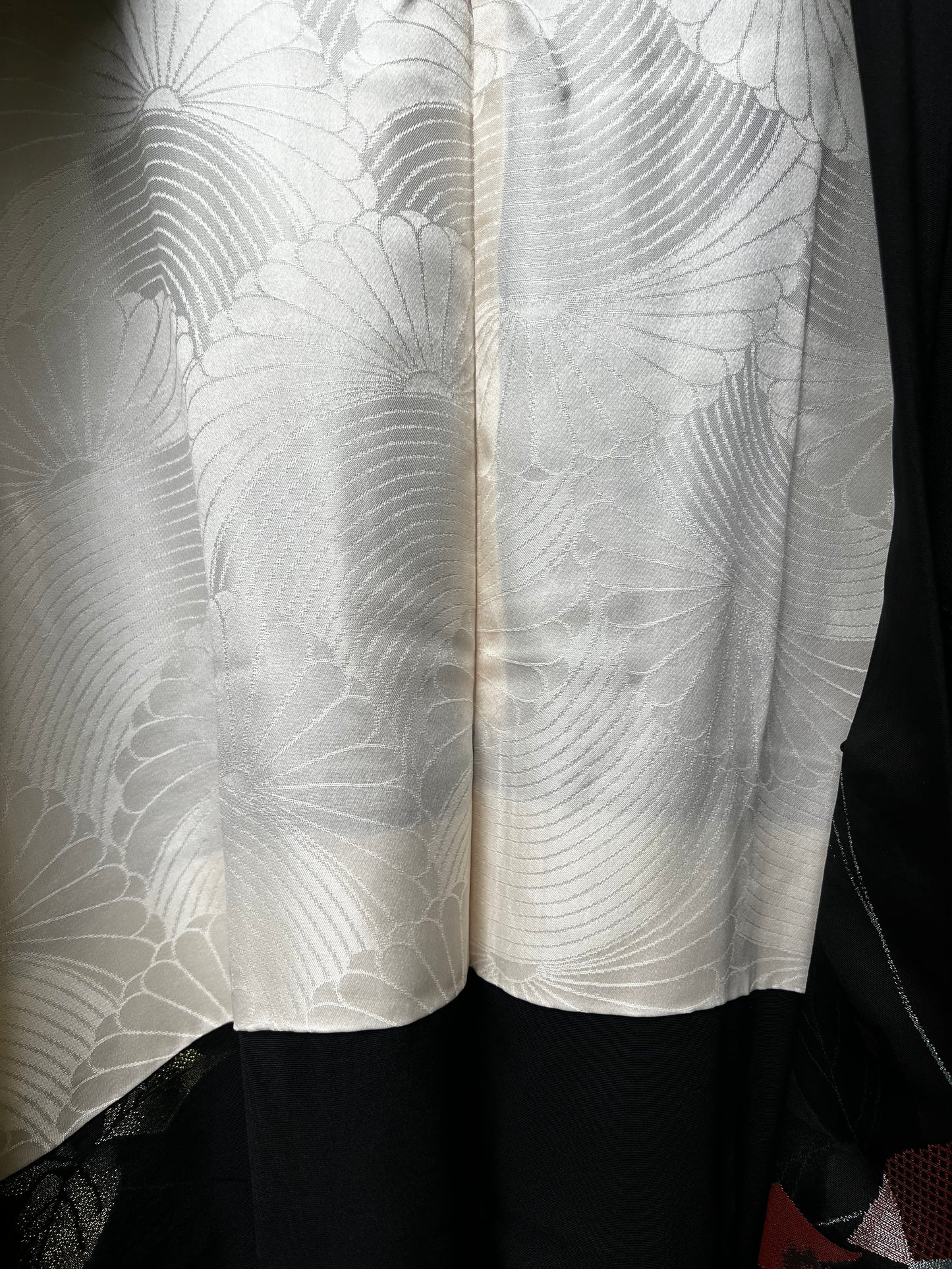 Vintage Black Silk Haori Jacket ·