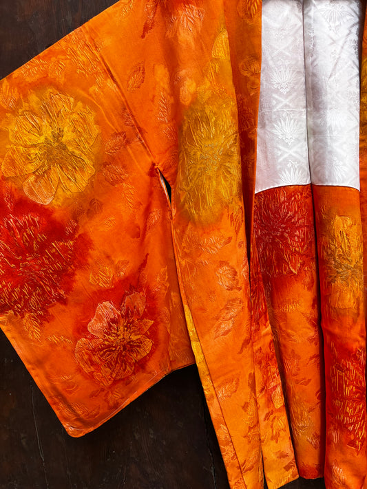 CHAQUETA HAORI VINTAGE DE SEDA・KAGEROU 陽炎