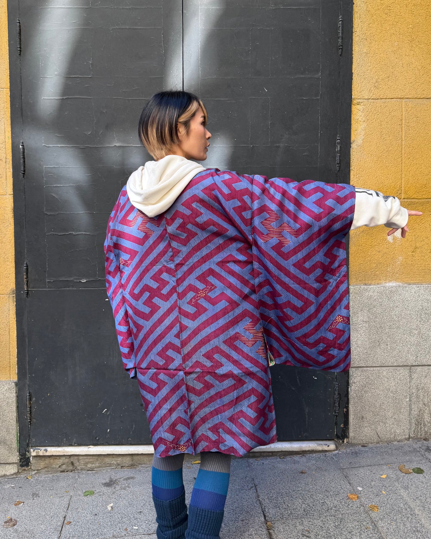 ANTIQUE HAORI・MANZIGARA マンジ柄