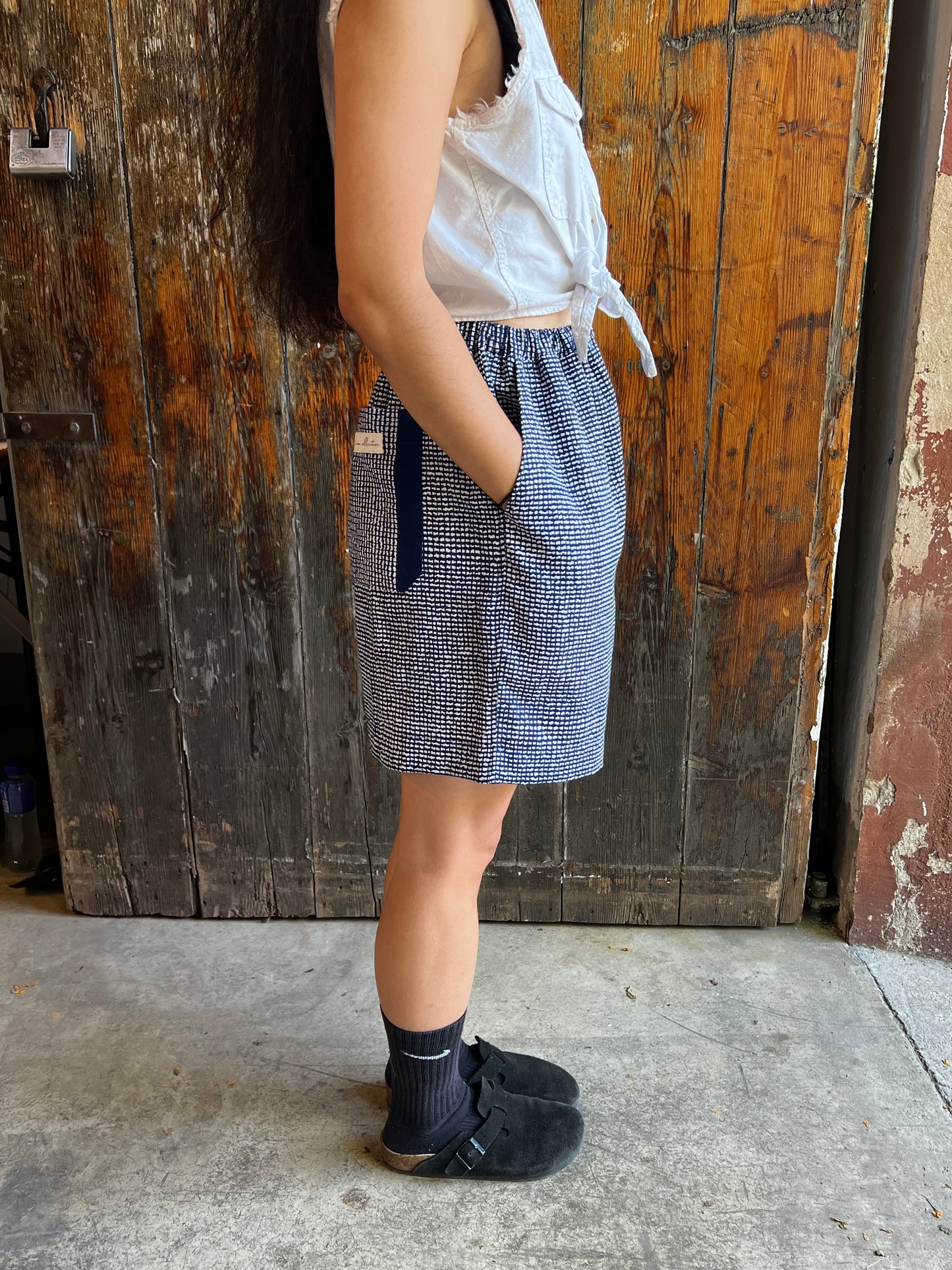 Upcycled Yukata Cotton Shorts · GEO ジオ