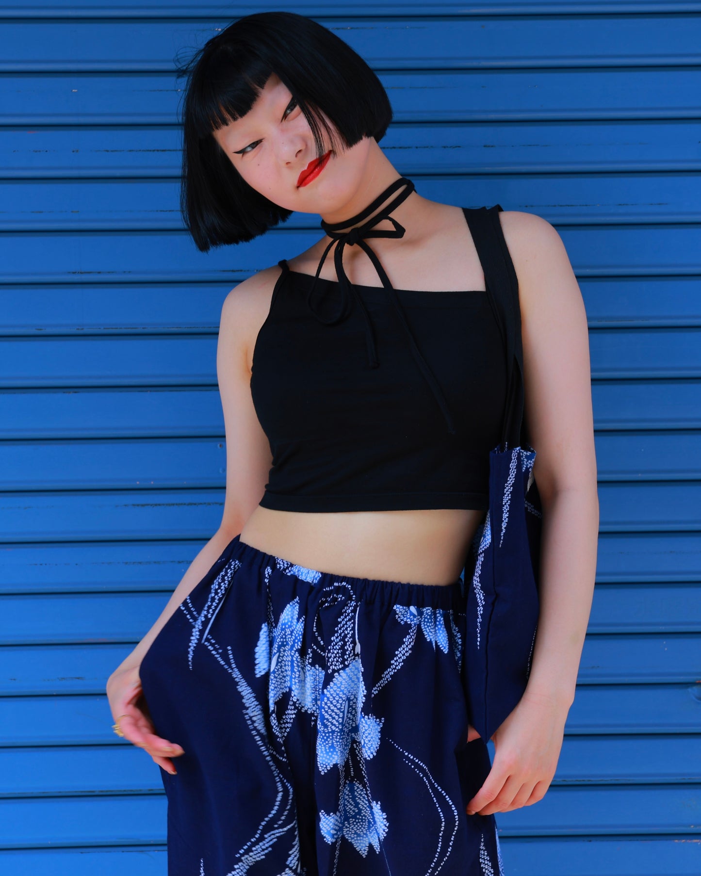 UPCYCLED YUKATA SHORTS・AYAME アヤメ