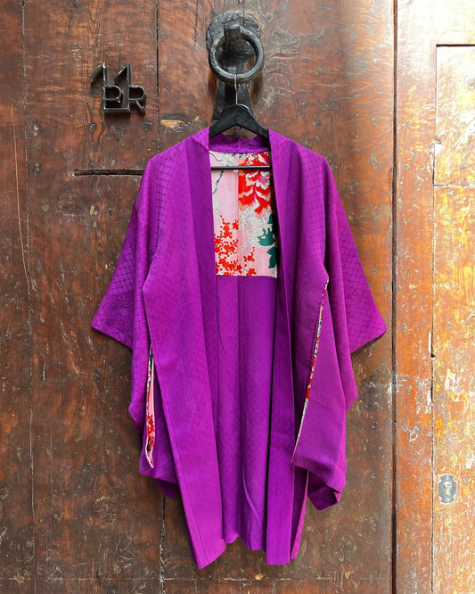 VINTAGE SILK HAORI JACKET・HANA MABUSHI 花眩