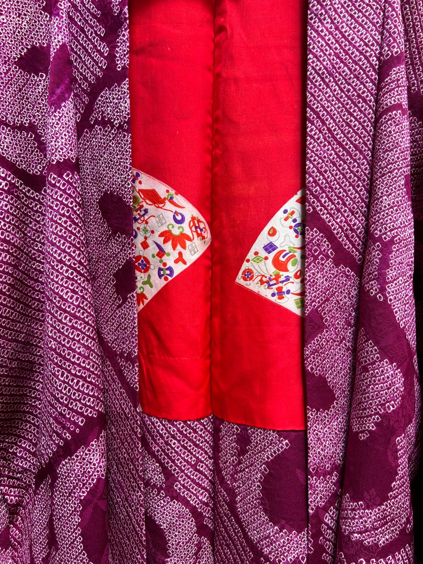 Antique Shibori Haori・Purple  BUDOU AME ぶどう飴