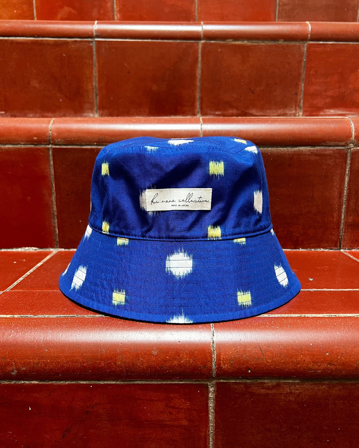 UPCYCLED KIMONO BUCKET HAT・RURI-IRO 瑠璃色