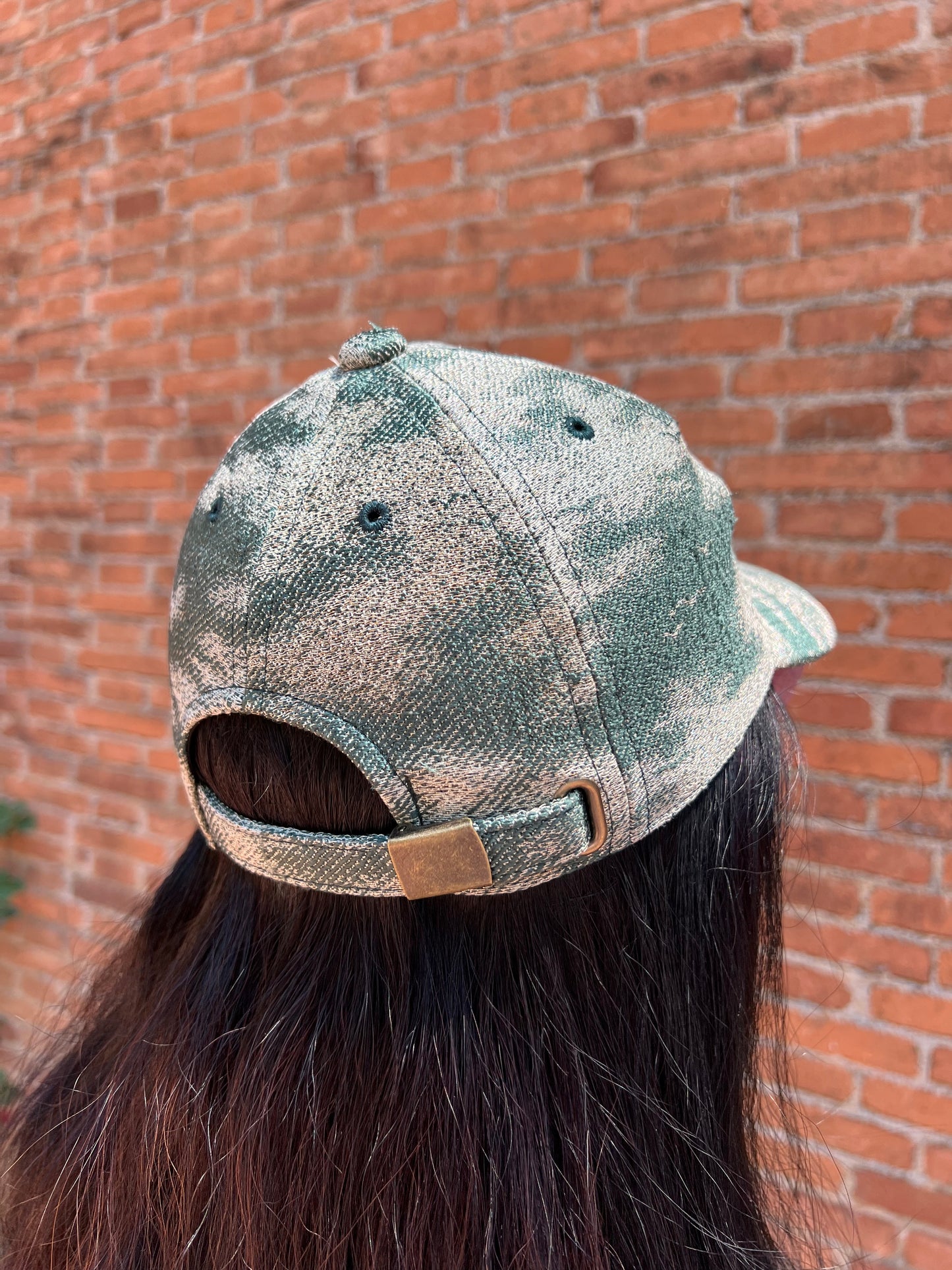 UPCYCLED OBI BASEBALL CAP・HUKAMIDORI 深緑