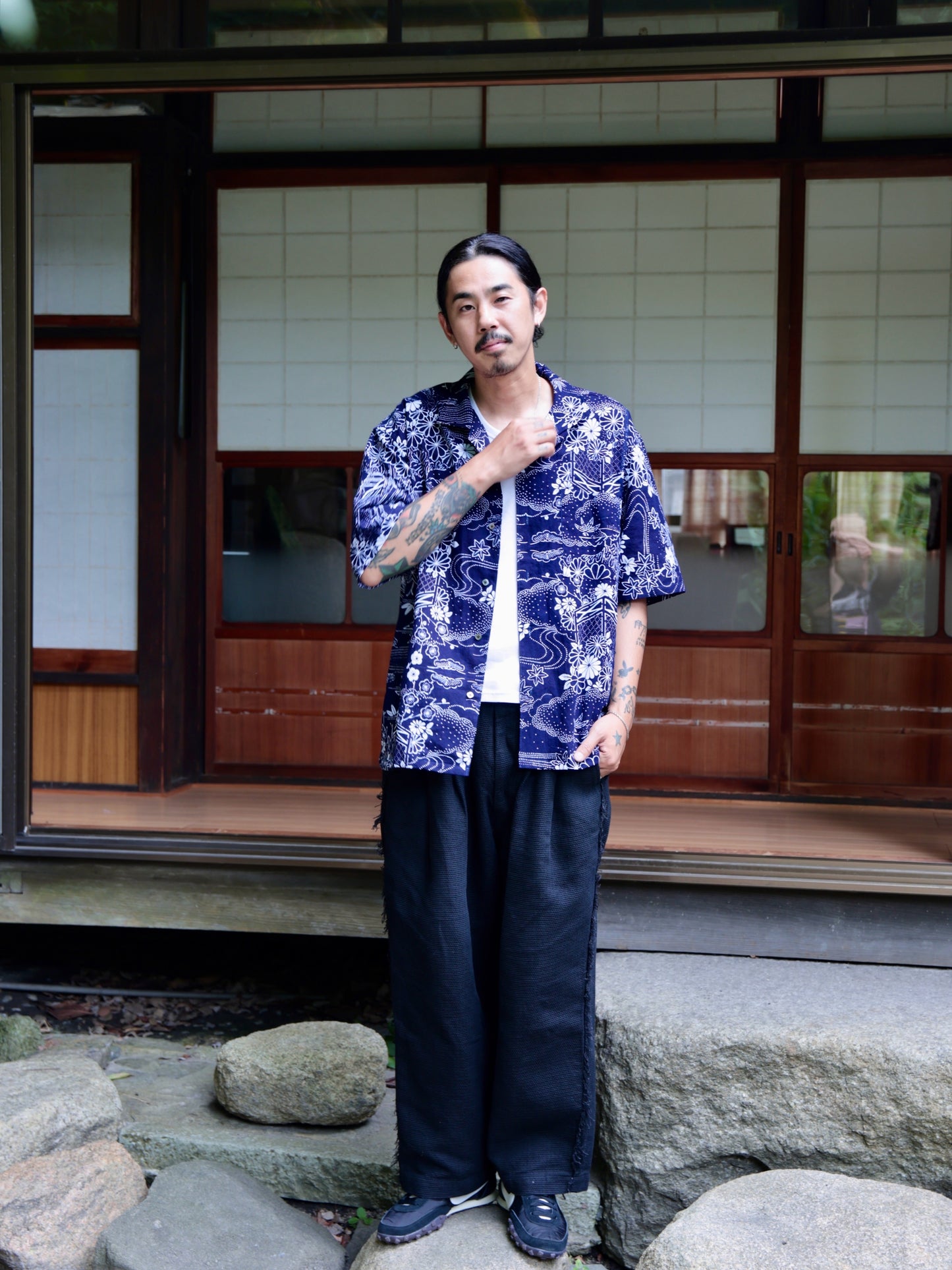 Yukata Aloha Shirt・NATSU NO YORU 夏の夜