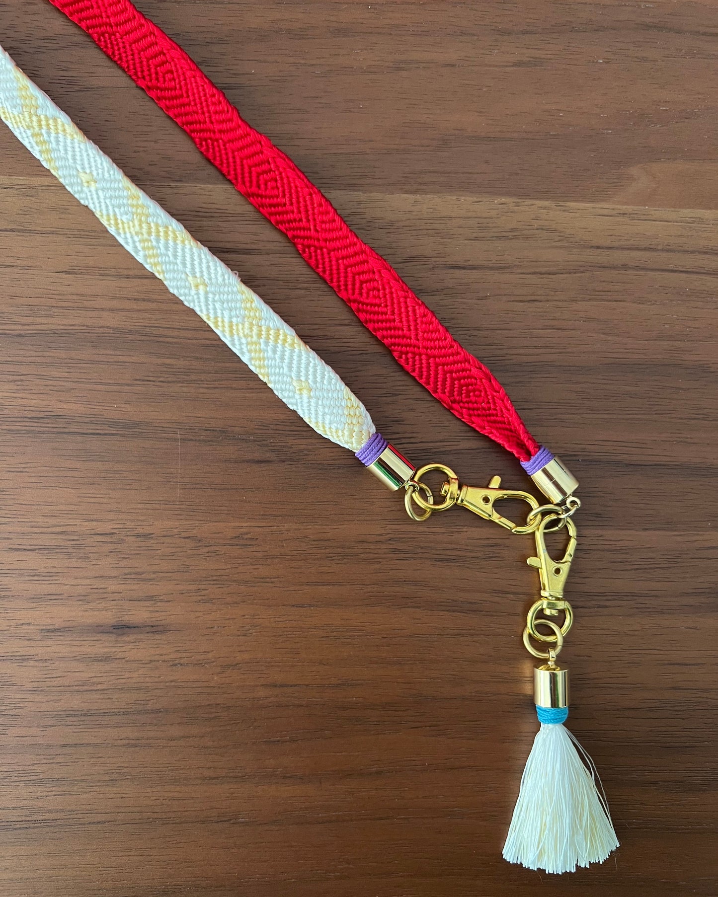 UPCYCLED OBI-JIME PHONE STRAP・KŌHAKU 紅白