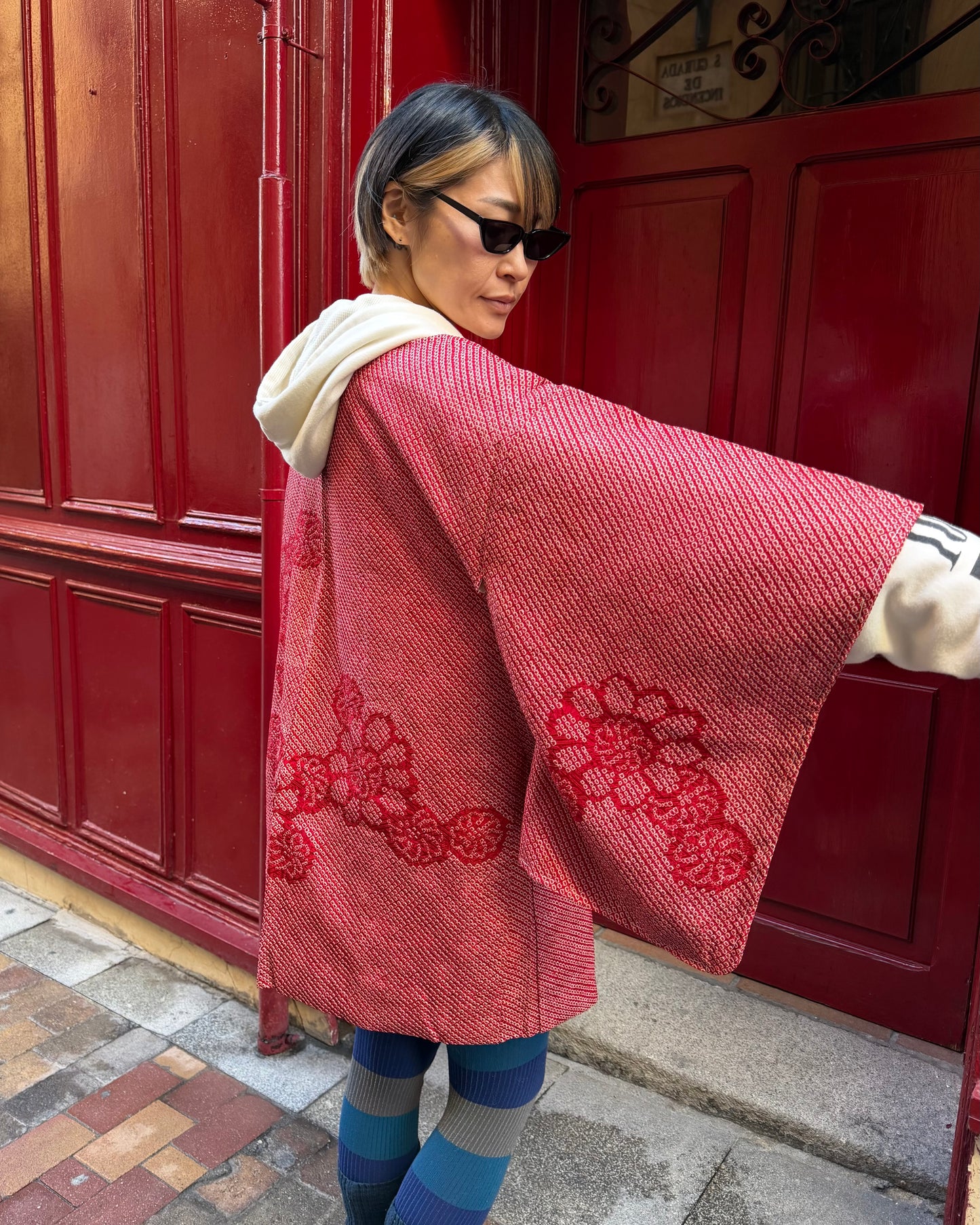 SHIBORI HAORI・RINGO-AME 林檎飴