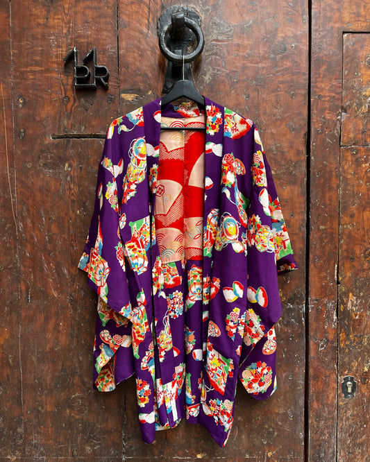 Antique Silk Haori Jacket・YUMETEBAKO 夢手箱