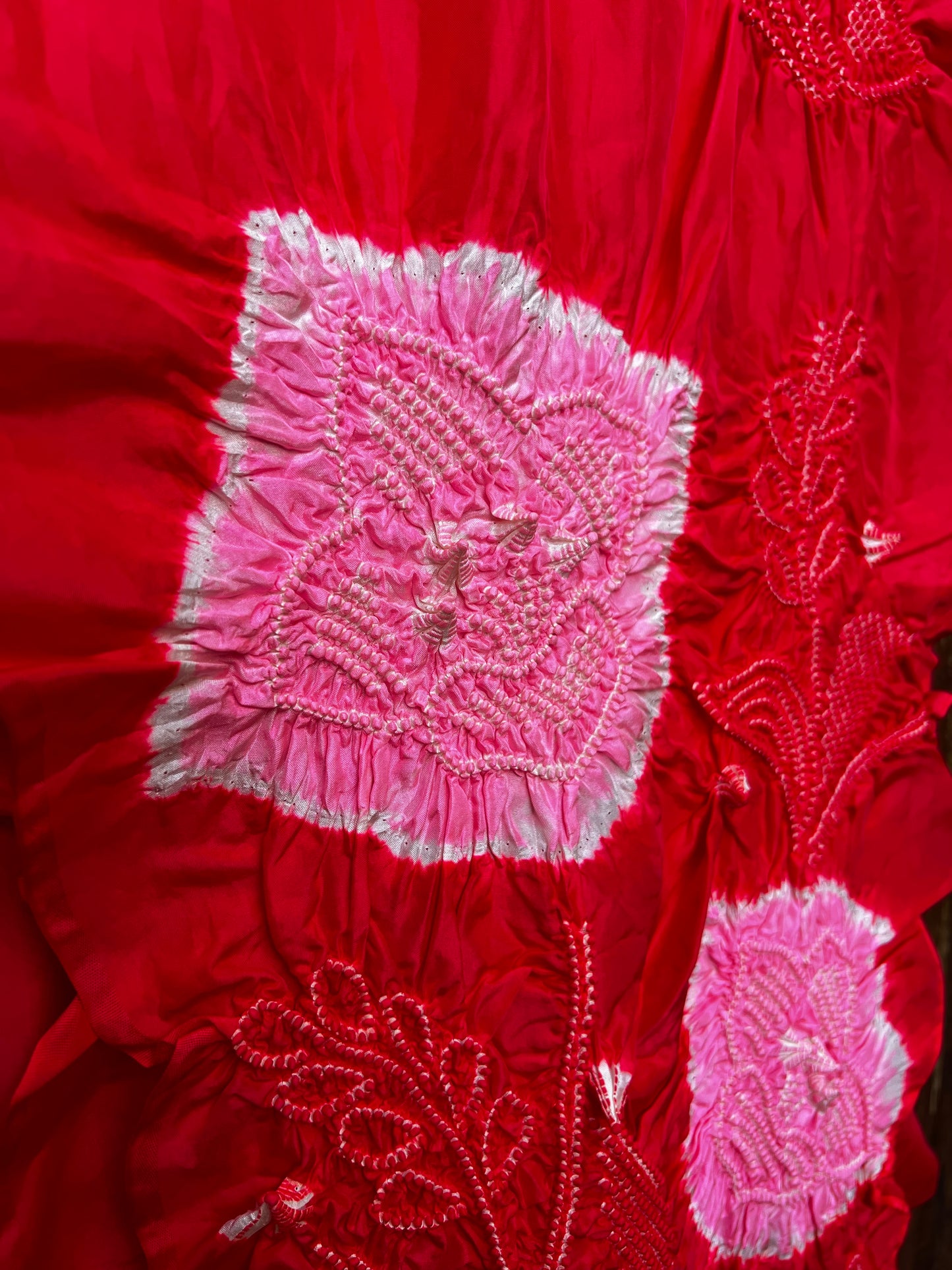 LARGE SILK OBIAGE / SCARF・HIBOTAN 緋牡丹