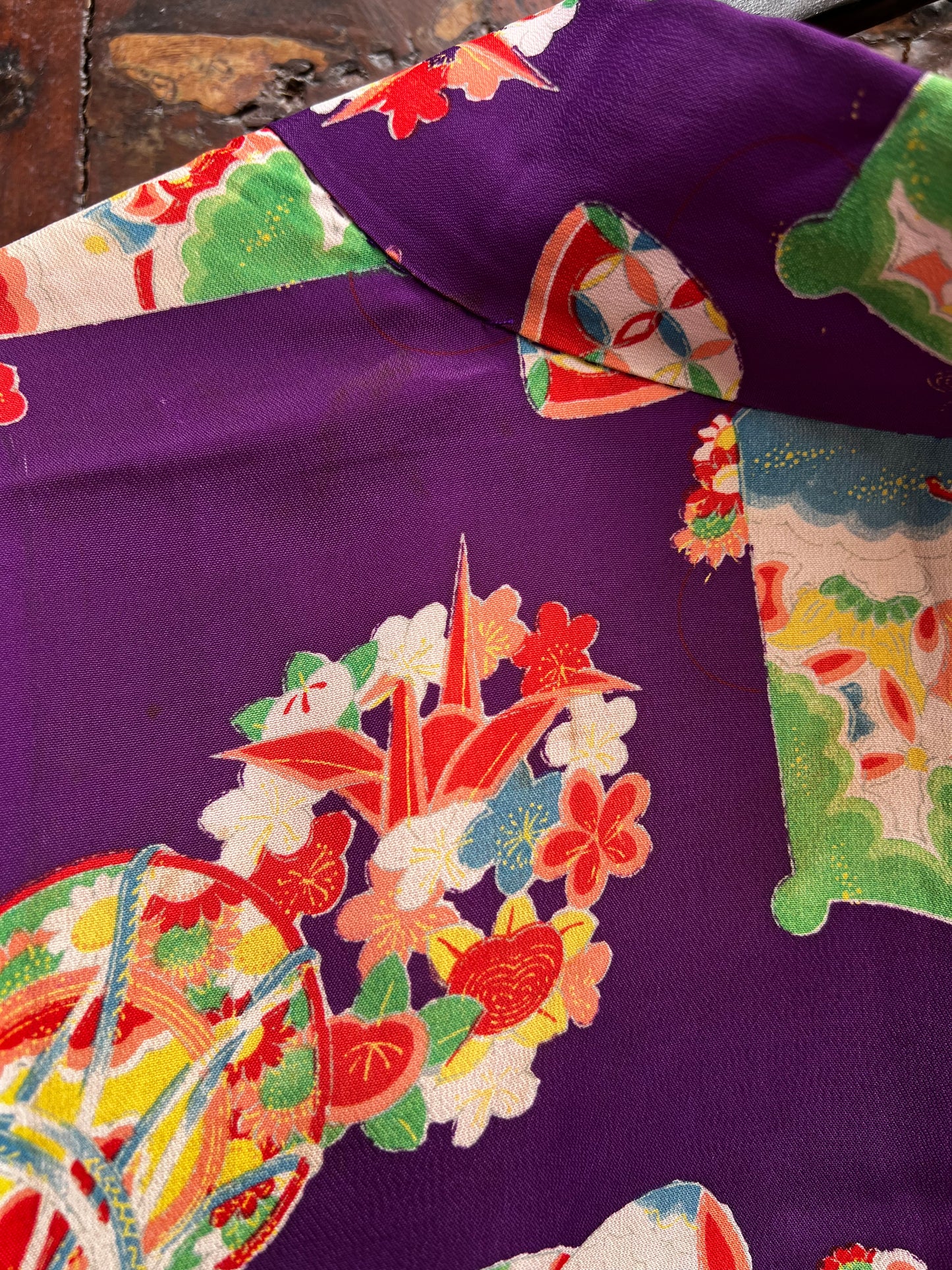 Antique Silk Haori Jacket・YUMETEBAKO 夢手箱