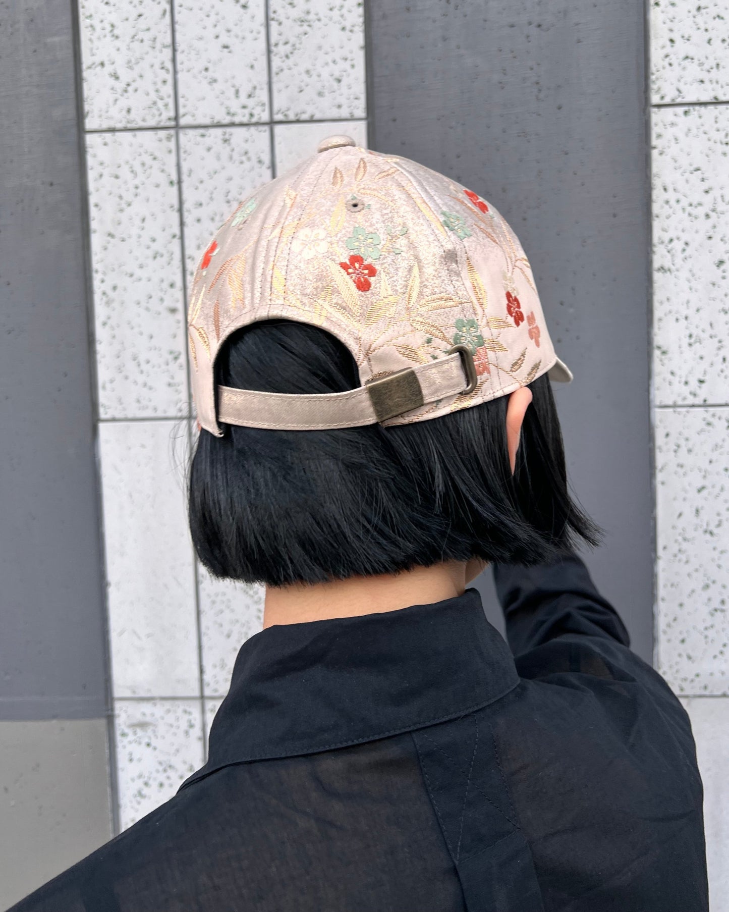 UPCYCLED OBI BASEBALL CAP・GINN HANA 銀花